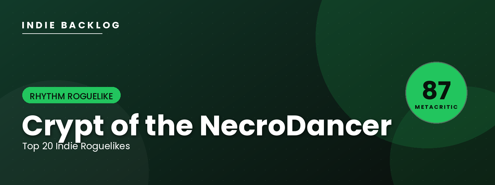 Crypt of the NecroDancer — Indie Backlog