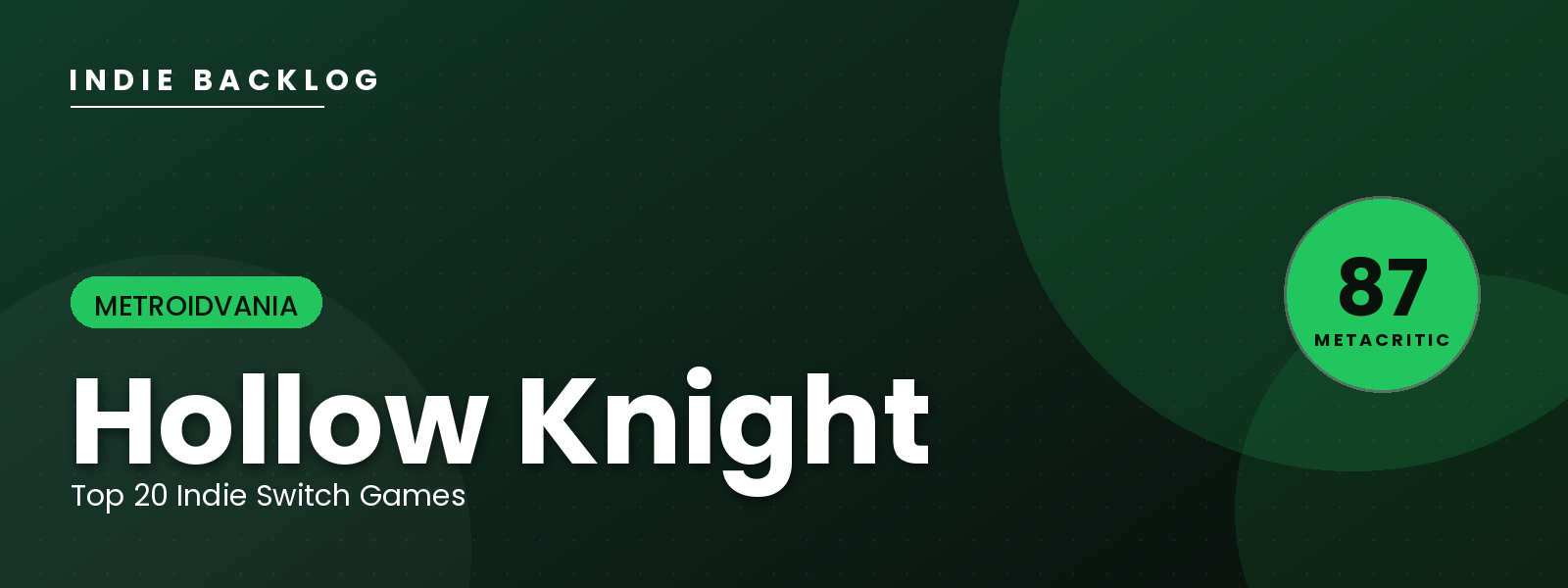 Hollow Knight — Indie Backlog