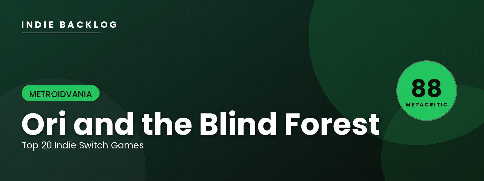 Ori and the Blind Forest — Indie Backlog