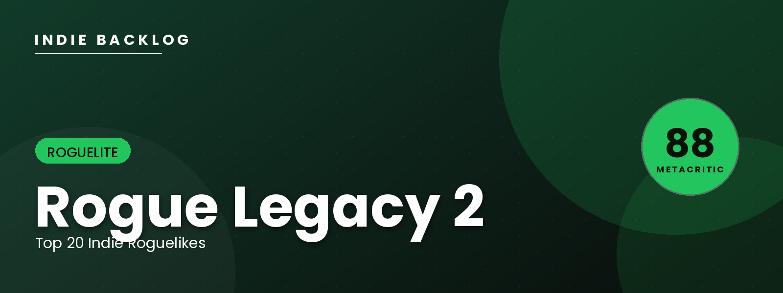 Rogue Legacy 2 — Indie Backlog